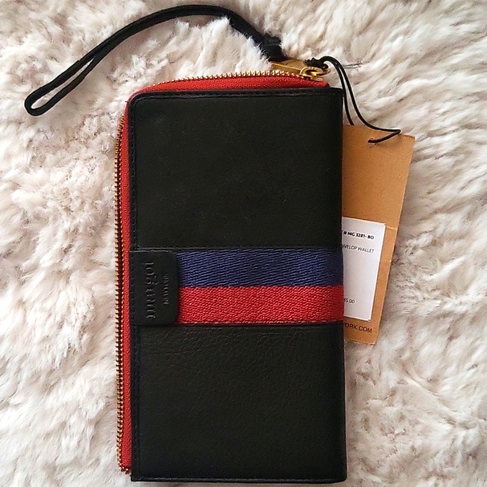 Margot New York Real leather zip wallet NWT